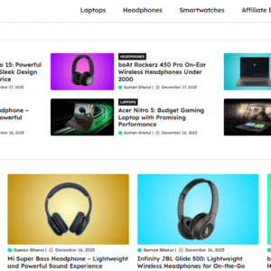 GP Affiliate – Modern Affiliate Blog Website Template